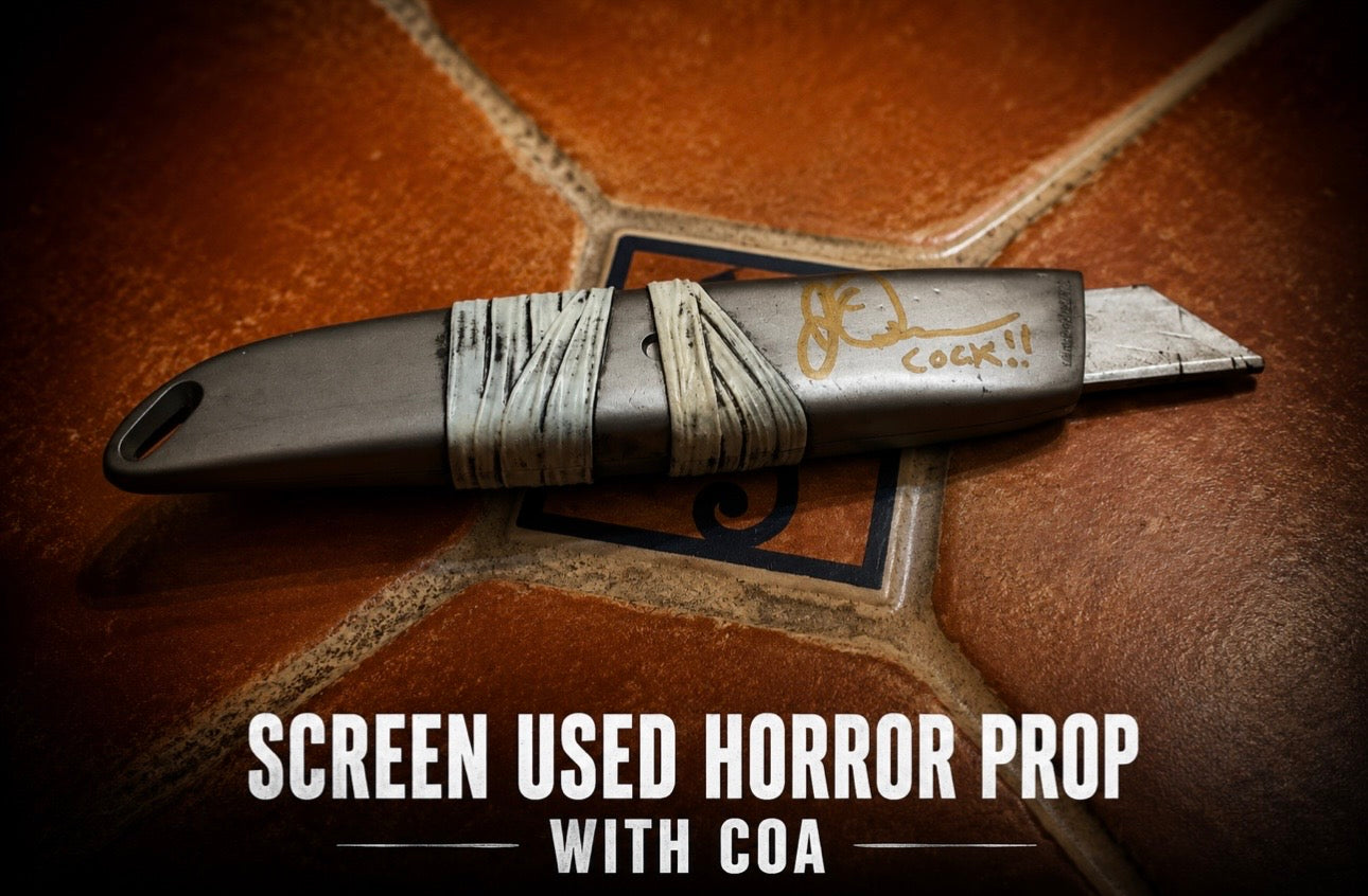 Cock Killer - Screen Used Box Cutter Horror Prop with COA